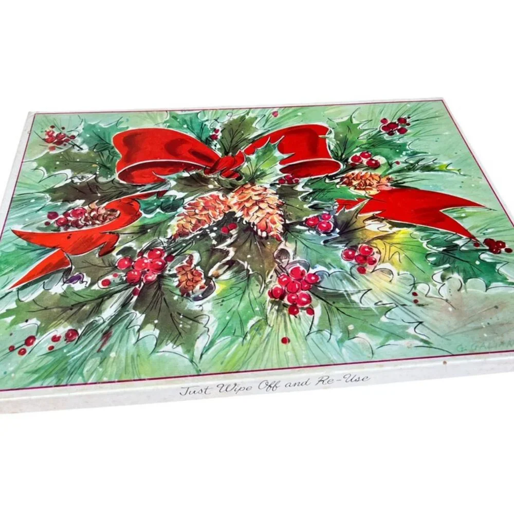 Set‎ of 8 Vintage Holiday Placemats